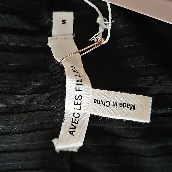 *NWT* Avec Les Filles Ribbed Midi Skirt - Picture 5 of 8